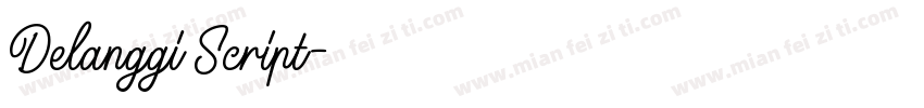 Delanggi Script字体转换